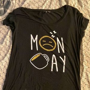 A black comfy maternity shirt size is small brand is TART very very soft